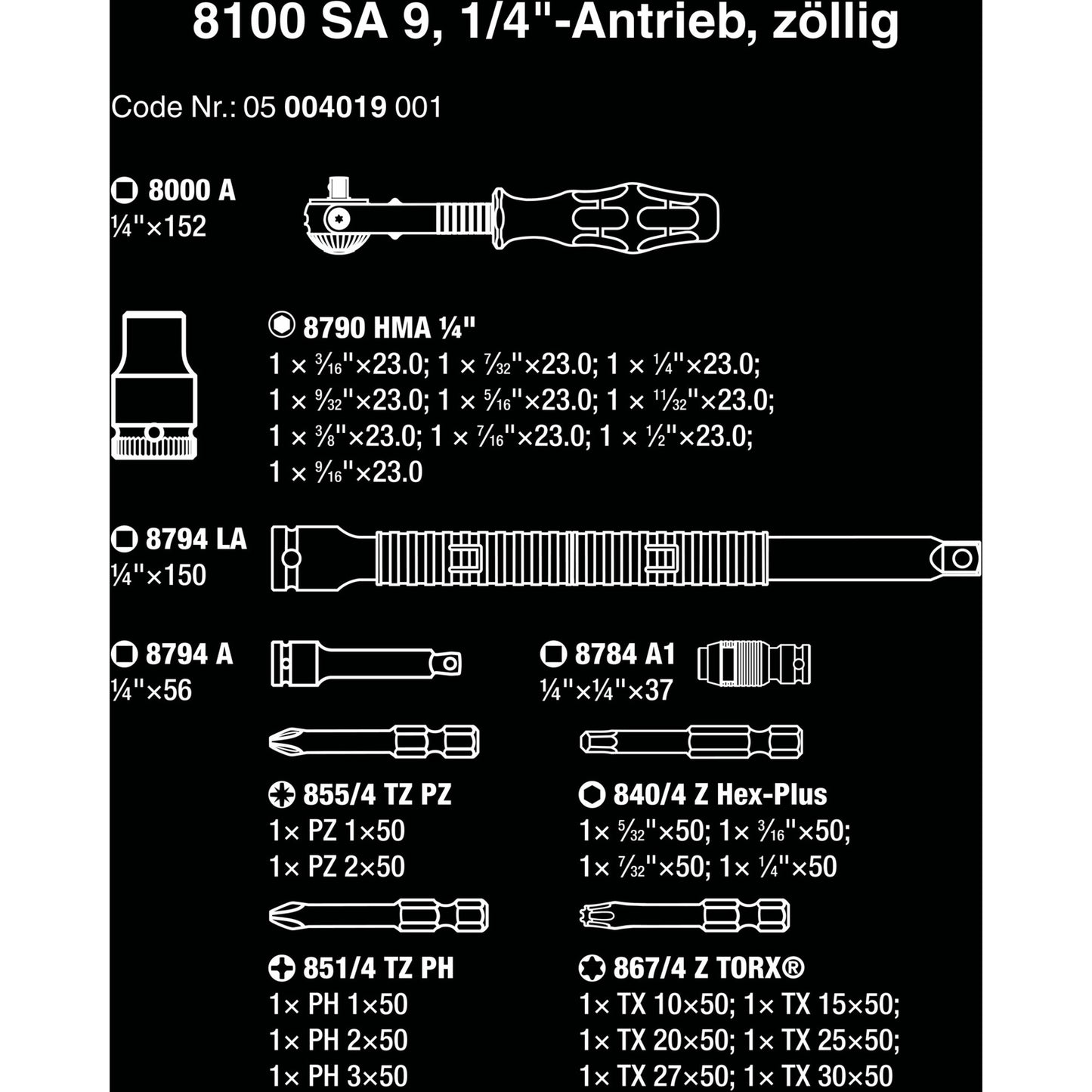 WAA 8100 SA 9 Zyklop Speed ​​Rattling Set