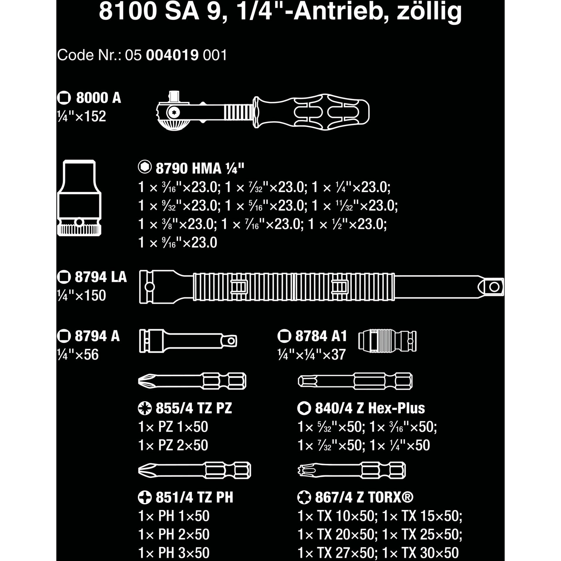 WAA 8100 SA 9 Zyklop Speed ​​Rattling Set