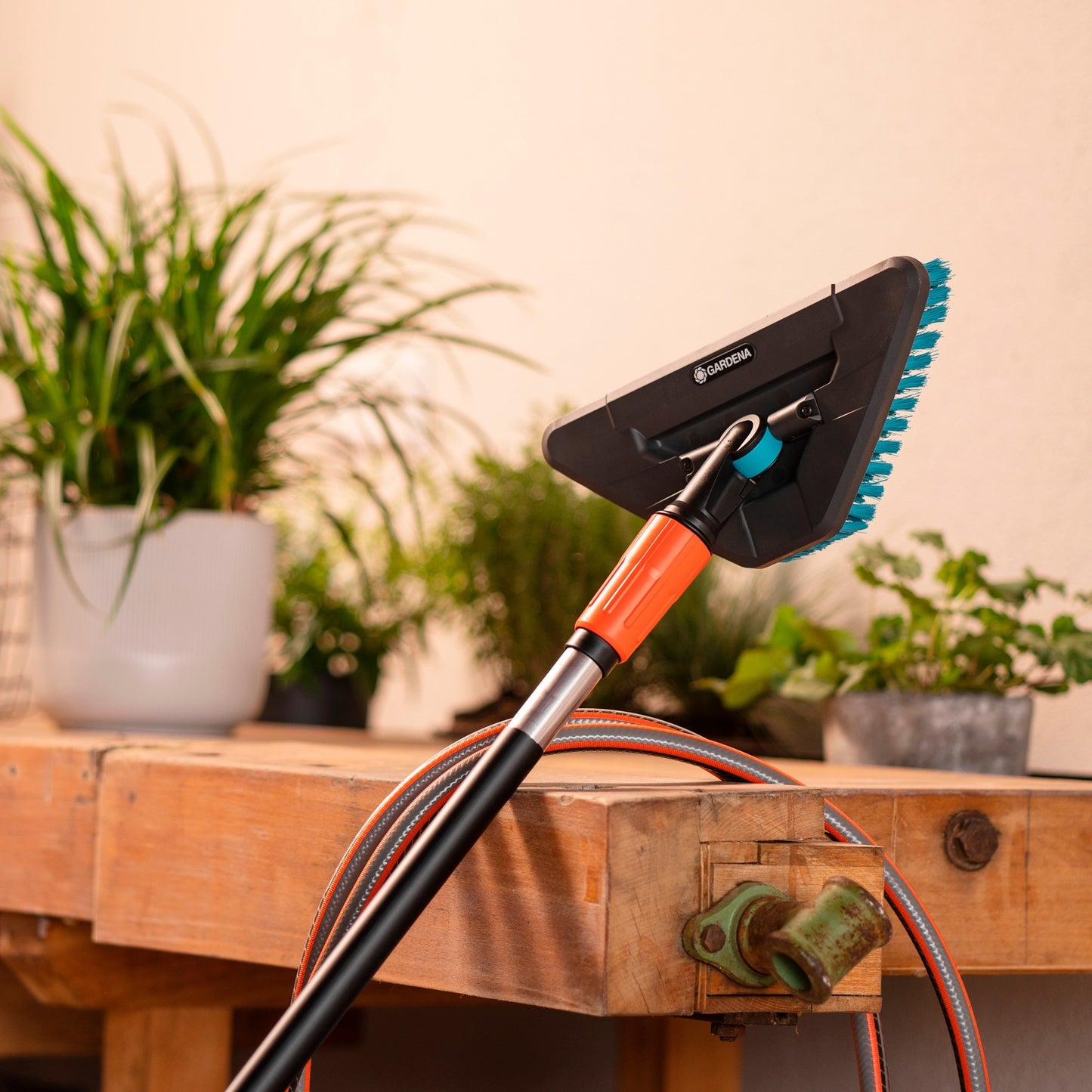 Gardena CleanSystem Steelbrush Hard Flex, pinceau pour g