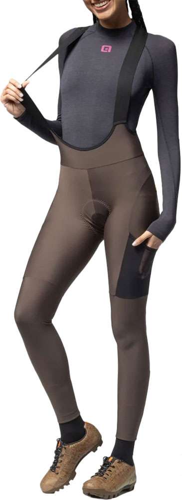 Alé stone cargo 2.0 - cuissard à bretelles femme avec peau de chamois