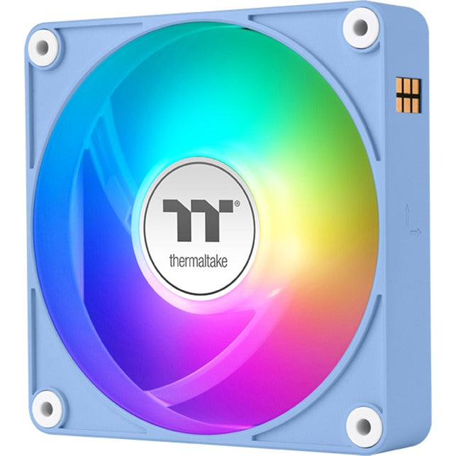 Thermaltake ct120 ex argb sync ventilateur de refroidissement PC hortensia bleu (pack de 3 ventilateurs) ventilateurs de boîtier (bleu clair, 3 pièces, 120 x 120 x 25 mm, pwm)