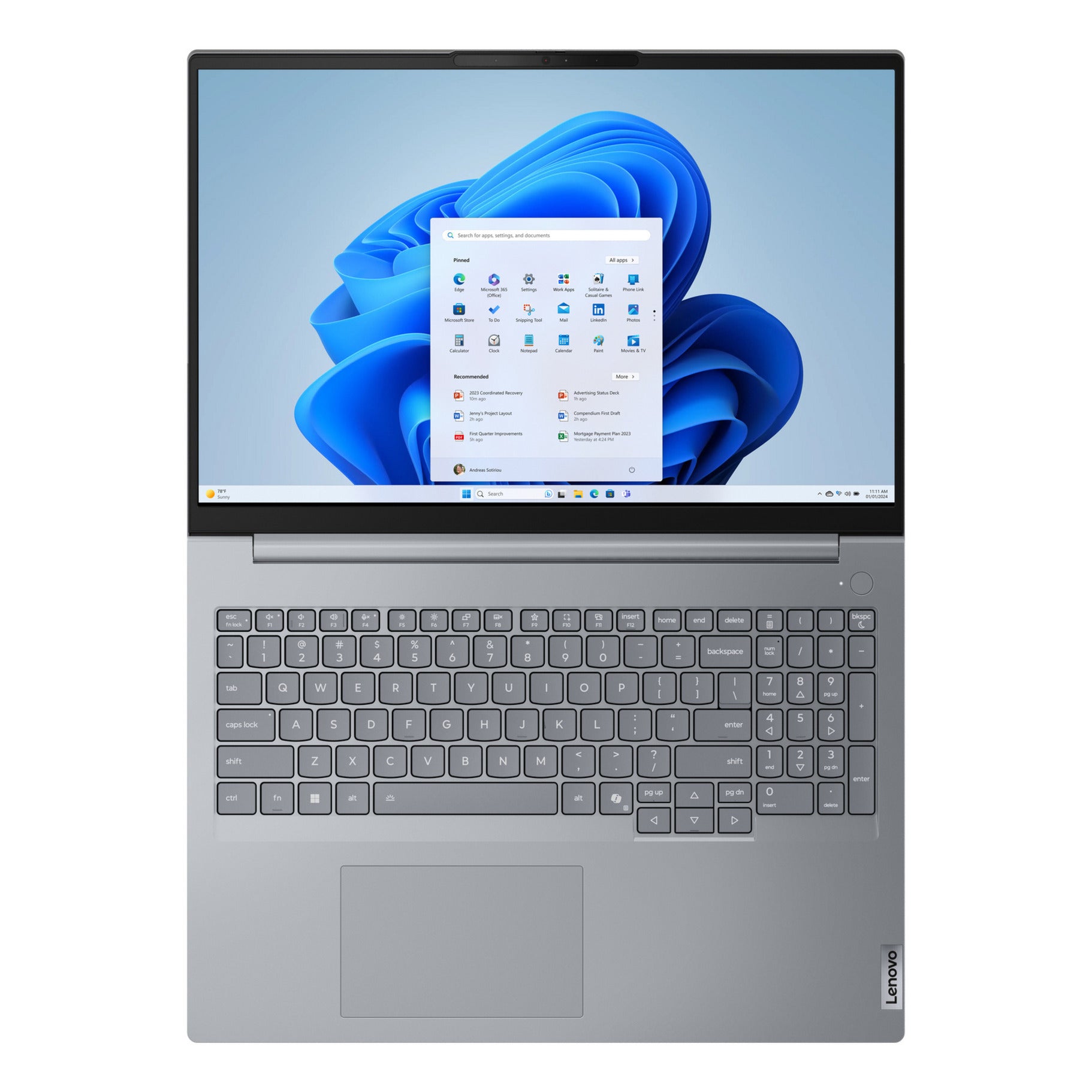Ordinateur portable Lenovo thinkbook 16 g8 ial (21sk00ebmh) 16 (gris | core ultra 5 135h | graphiques arc | 16 go | SSD 512 go)
