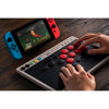 Manette d'arcade 8bitdo (gris rouge, usb bluetooth 2,4 ghz, nintendo switch, pc)