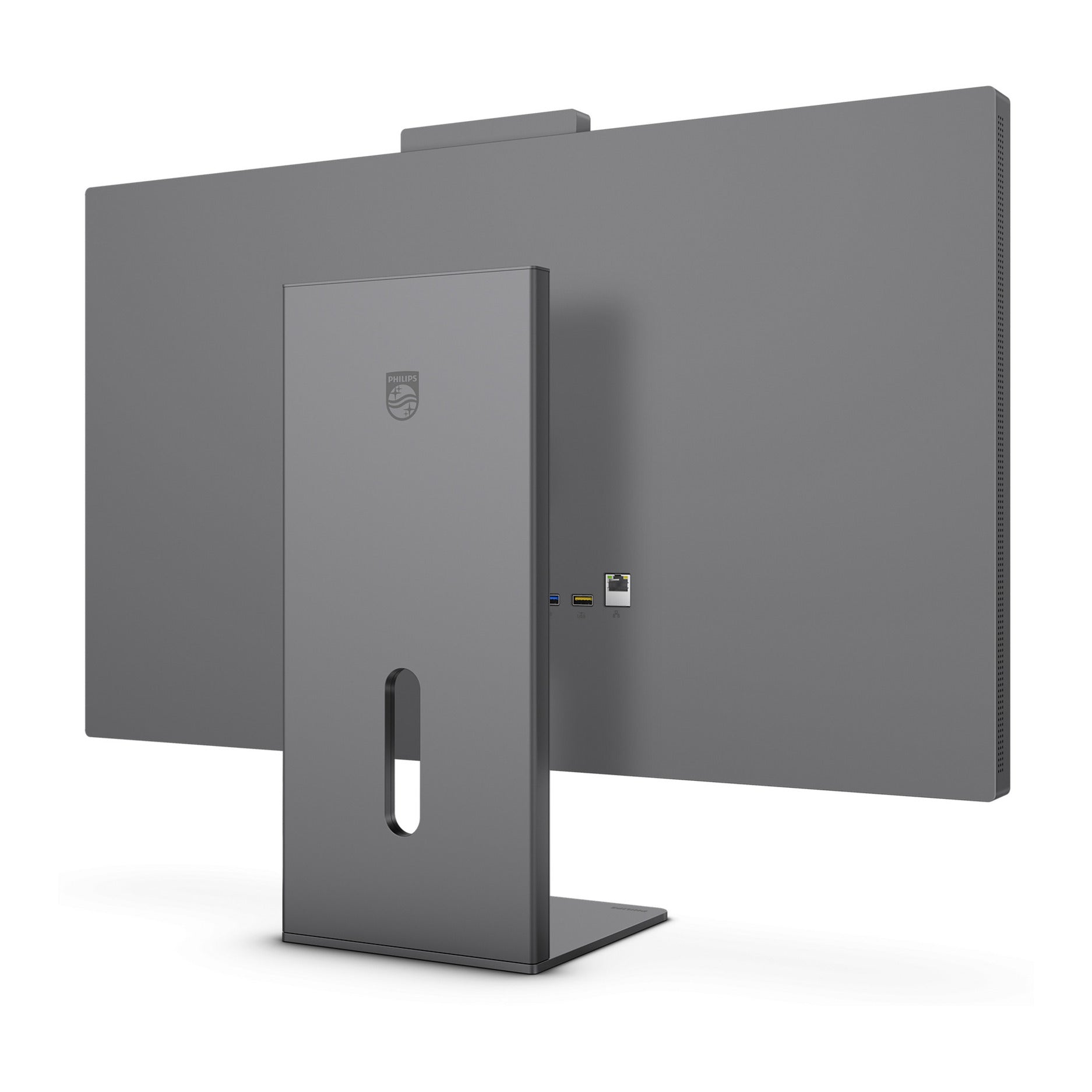 Moniteur Philips Brilliance 27e3u7903 27 5k uhd (gris, HDMI, Thunderbolt 4, USB, LAN, webcam)