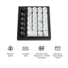 Keychron q0 he qmk pavé numérique personnalisé sans fil RVB pavé numérique mécanique (noir, disposition américaine (qwerty), nébuleuse magnétique Gateron à double rail, échange à chaud, RVB, touches PBT à double prise)