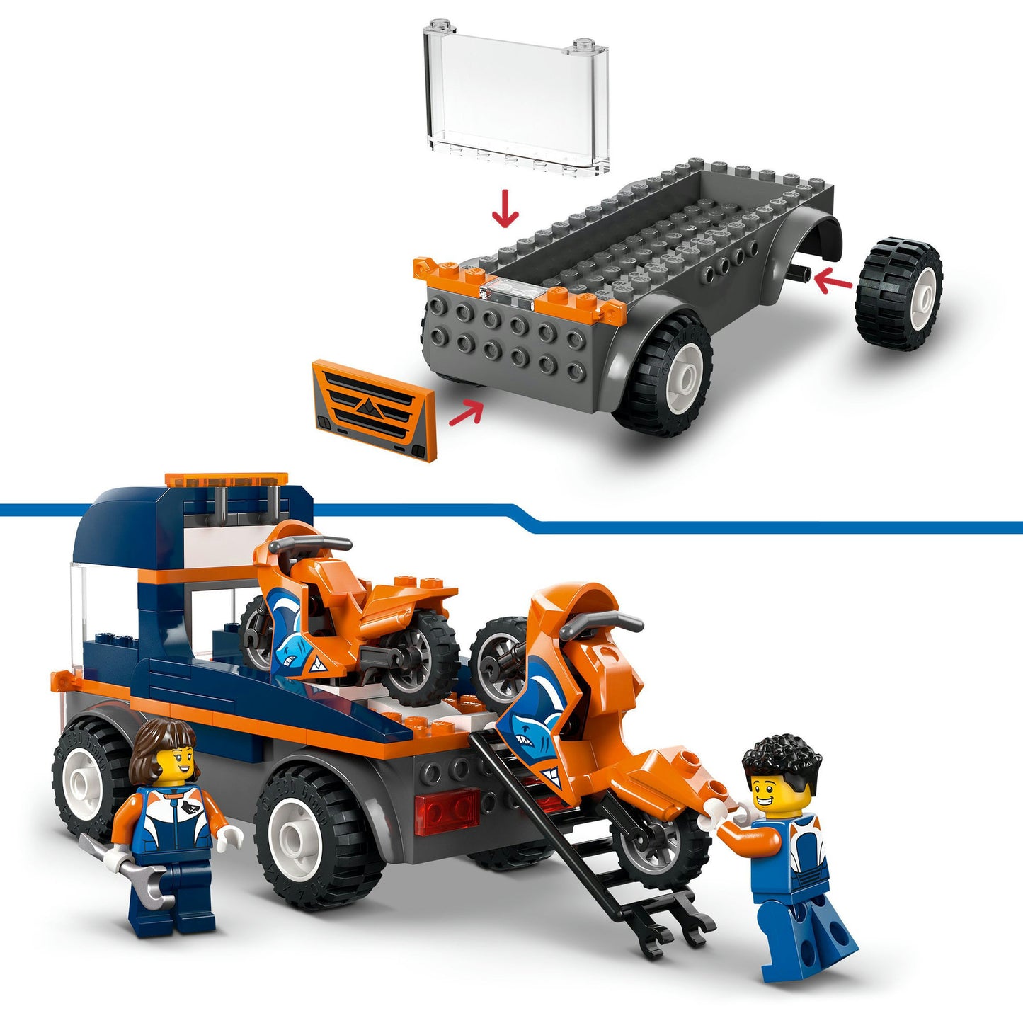 Lego city great Vehicles 60491 transporteur pour motos | 2 pièces