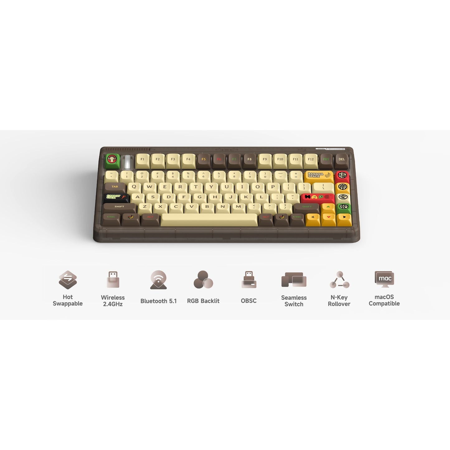 IQUnix OG80 Happy Ape Wireless Mechanical Clavier