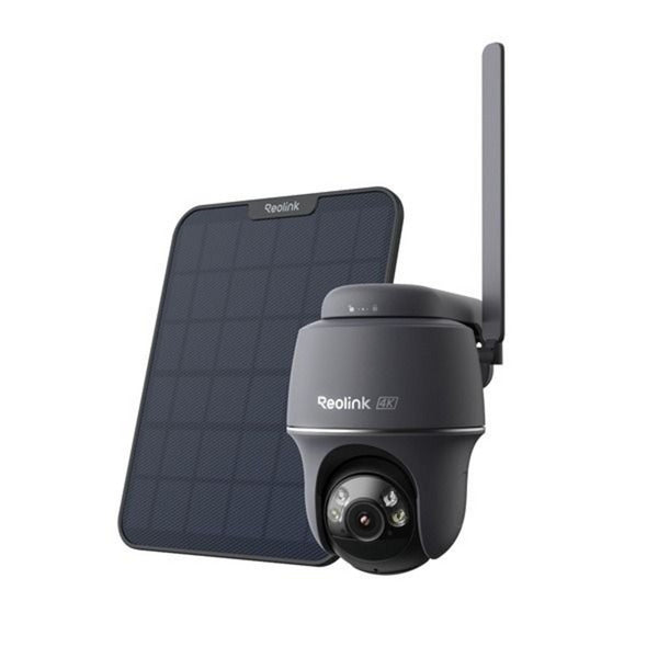 Reolink G440 Plus Solar, caméra à batterie sans fil 4K 8MP 4G LTE (noir, avec panneau solaire 6W)