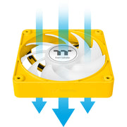 Thermaltake ct120 ex ARGB Sync PC ventilateur de refroidissement Bumblebee (3-fan pack) ventilateurs de boîtier (jaune, 3 pièces, 120 x 120 x 25 mm, PWM) - afbeelding 10