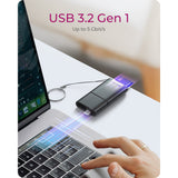 Icy box ib-cr204-cu3 lecteur de carte 2-en-1 (noir) - afbeelding 5