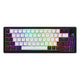 Hator skyfall mag ultima 8k sans fil, clavier de jeu (noir, disposition américaine, hator aurum ice, 65 %, rgb, double-shot pbt, hot-swap, 2,4 GHz bluetooth usb-c)