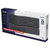 Clavier ergonomique sans fil Trust Keyra (noir, disposition US, Bluetooth 2.4G USB)