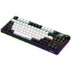 Lorgar kbp70tklw, clavier de jeu (noir, disposition américaine, logar toxique violet, tkl, rvb, échangeable à chaud, pbt double-shot, bluetooth 2.4ghz usb)