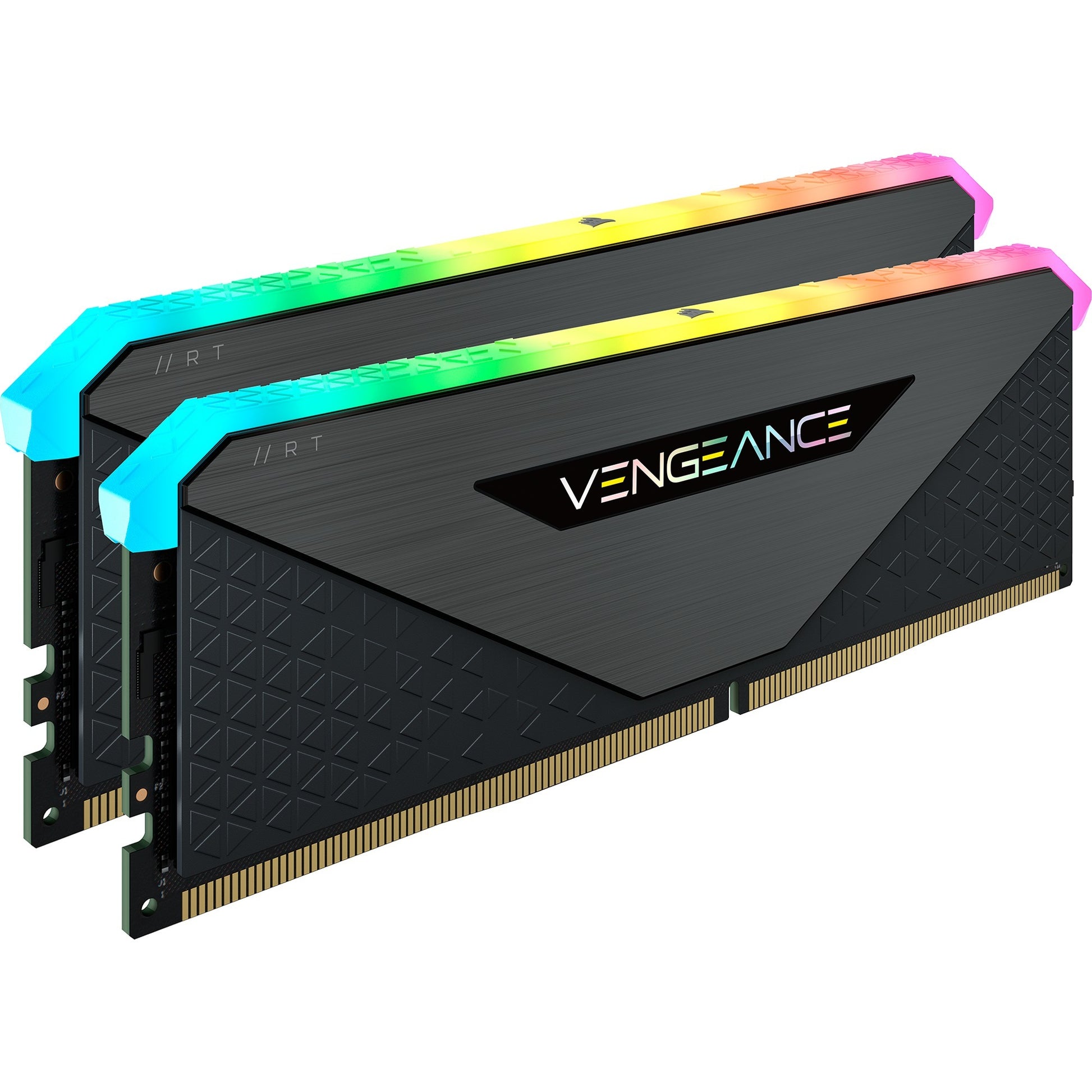 Corsair Vengeance RGB RT 32 Go DDR4-3200 (2x 16 Go) RAM (noir, cmn32gx4m2z3200c16, xmp 2.0)