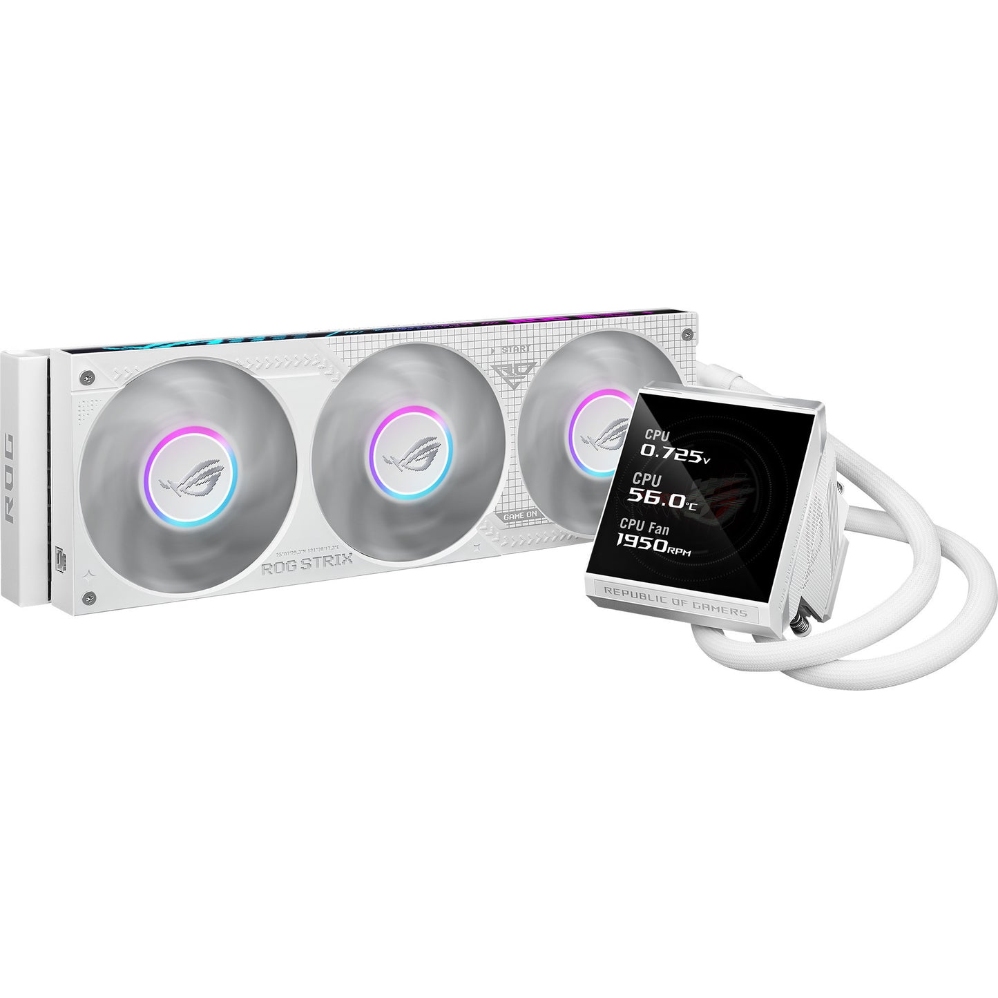 Refroidissement par eau LCD Asus ROG Strix LC IV 360 ARGB (blanc, PWM 4 broches)