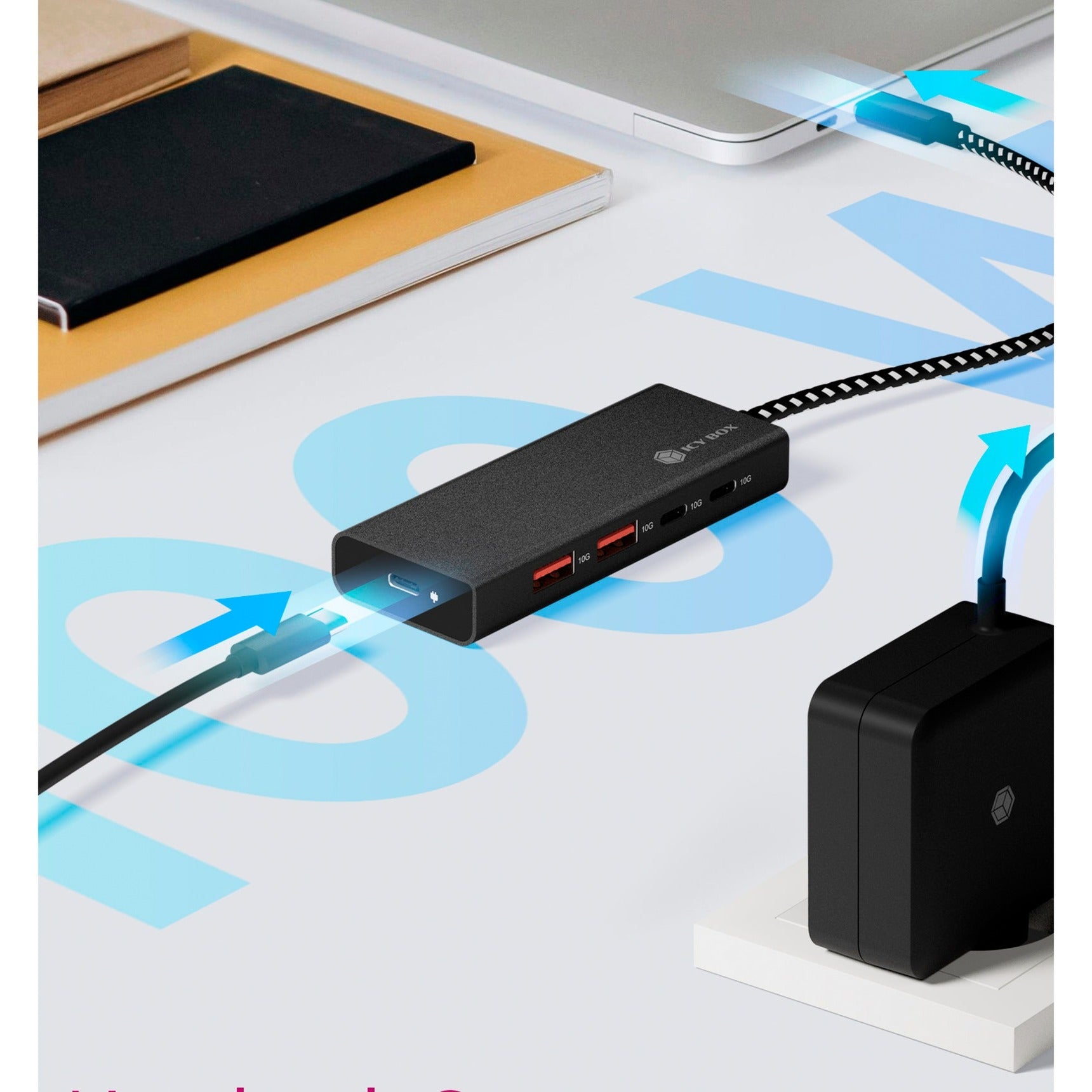 Hub 4-Fever Box Icy avec USB-C 3.2 Gen 2