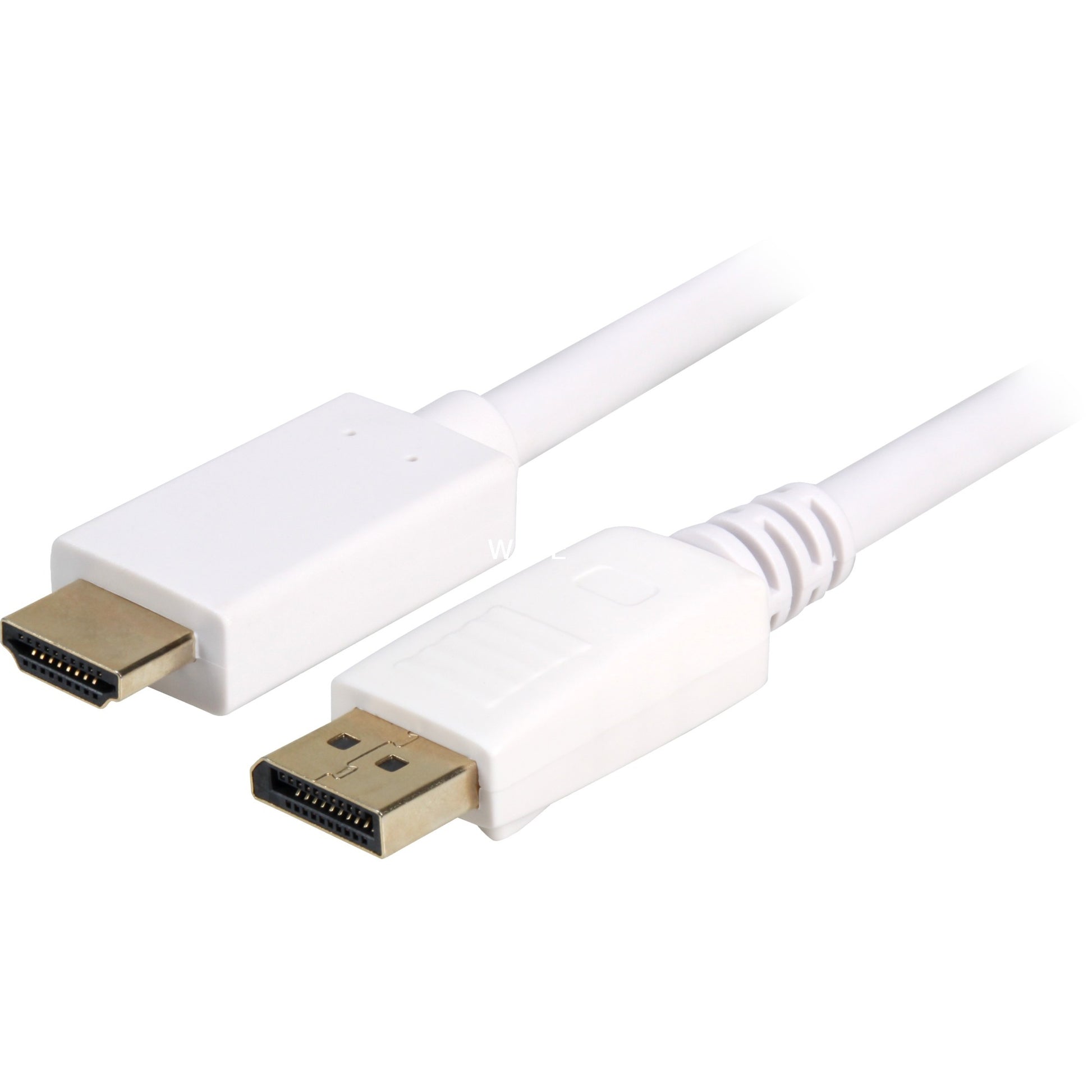 Sharkoon displayport 1.2 > adaptateur hdmi (blanc, 1 mètre, 4k)