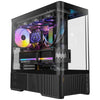 Boîtier tour midi Antec C6 Curve ARGB (noir | 2x USB-A | 1x USB-C | verre trempé)