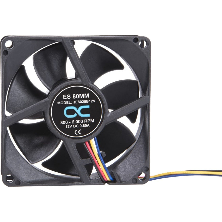Alphacool es 80 mm 800-6 000 tr/min ventilateur de boîtier (noir, 80 x 80 x 25 mm, pwm)