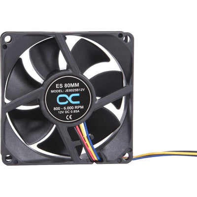 Alphacool es 80 mm 800-6 000 tr/min ventilateur de boîtier (noir, 80 x 80 x 25 mm, pwm)