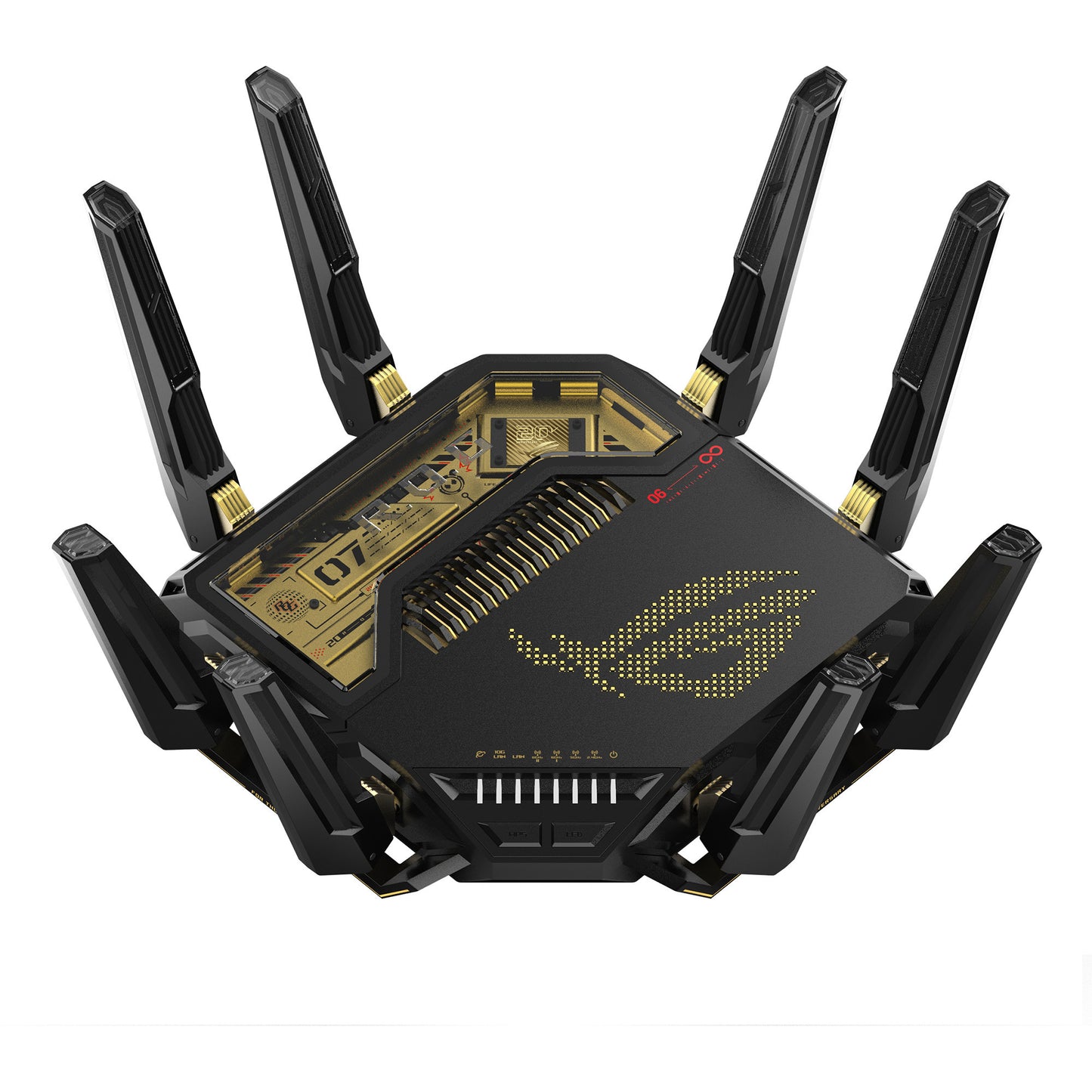 Routeur Asus rog rapture gt-be98 édition 20e anniversaire (noir)