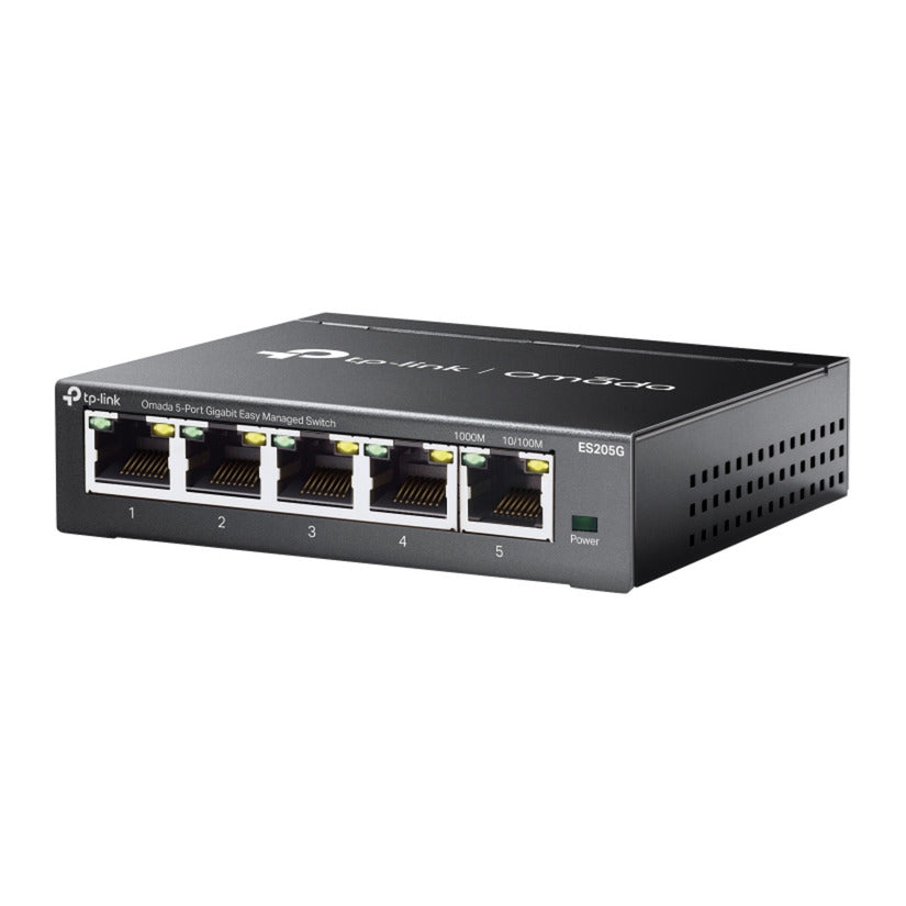 Tp-Link Omada ES205G Switch Gigabit 5 ports facile à gérer (noir)