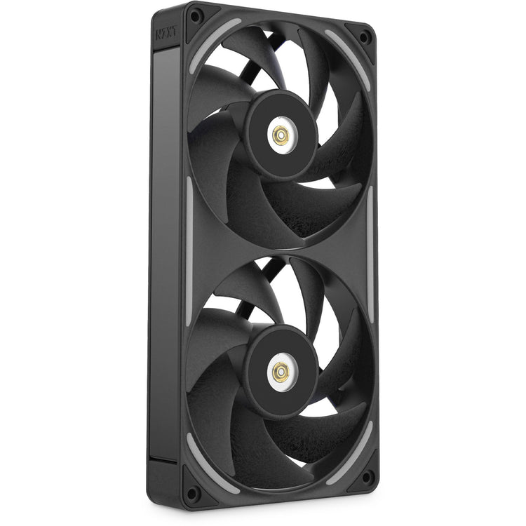Nzxt f240x ventilateurs de boîtier rgb (noir, 2 pièces, 240 x 120 x 30 mm, pwm)