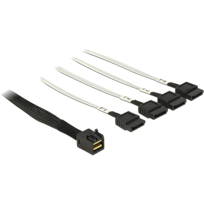Dellock Cable Mini Sas HD SFF-8643> 4 X SATA 7 broches, 0,5 m