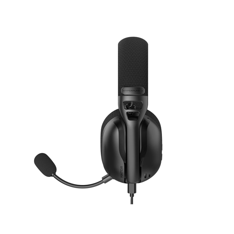 Casque de jeu supra-auriculaire USB Hator hyperpunk 3 (noir, son surround virtuel 7.1, USB-A USB-C Bluetooth)
