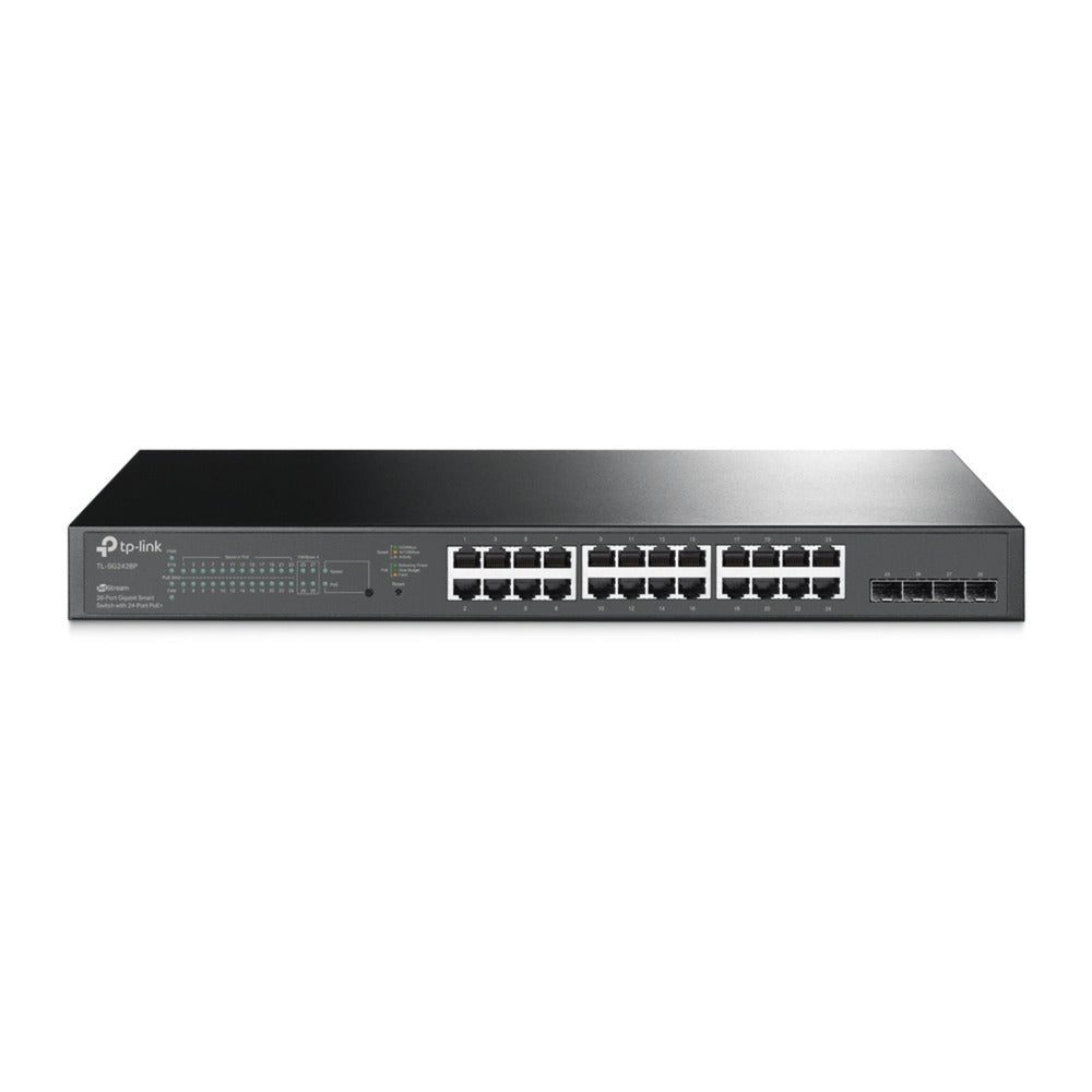 Tp-link Omada SG2428P Jetstream Commutateur intelligent Gigabit 28 ports (noir, 24x PoE+)