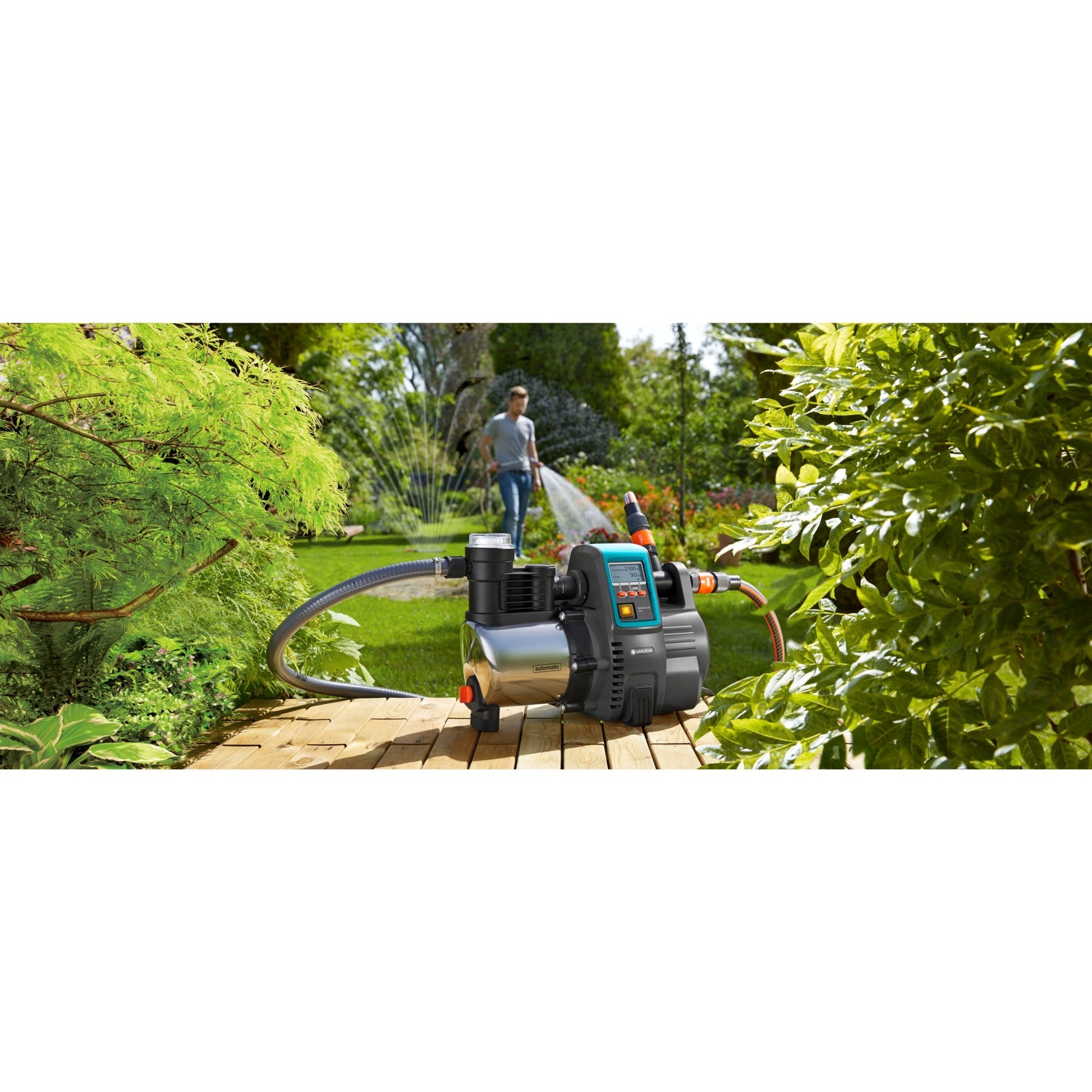 Gardena Hydrofoor Pomp 6000 6 LCD en acier inoxydable