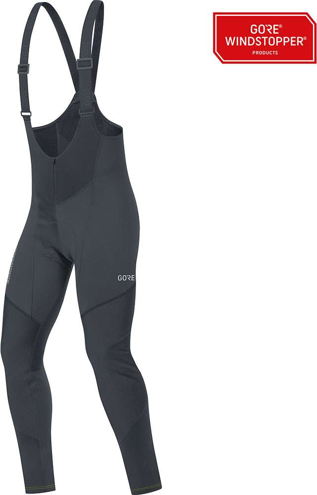 Gorewear c3 gore® windstopper® - cuissard à bretelles avec peau de chamois