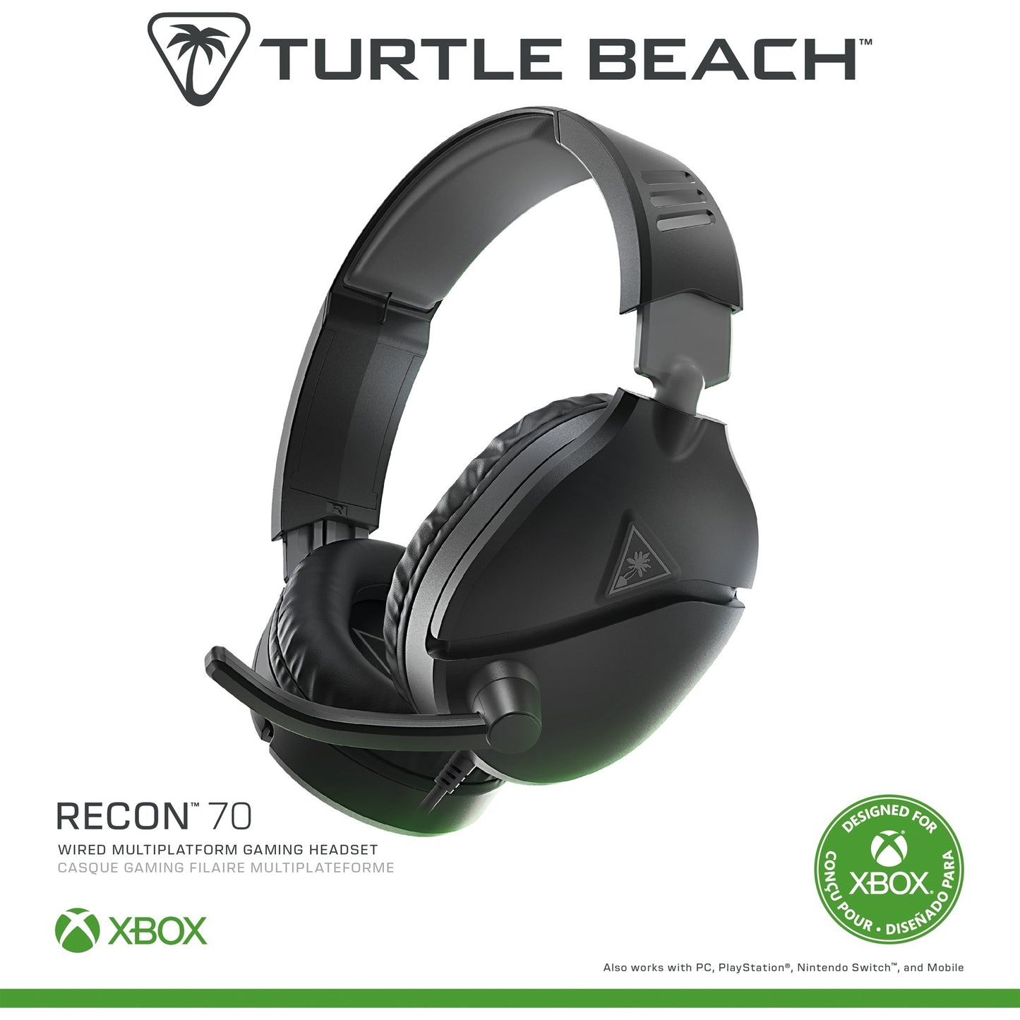 Turtle Beach Ear Recon 70x Black (2024)