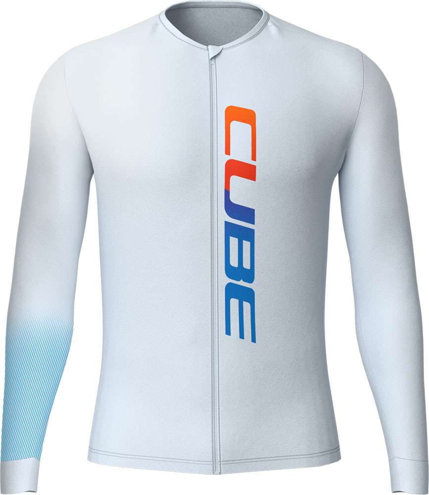 Cube road xc uv protection teamline - maillot manches longues