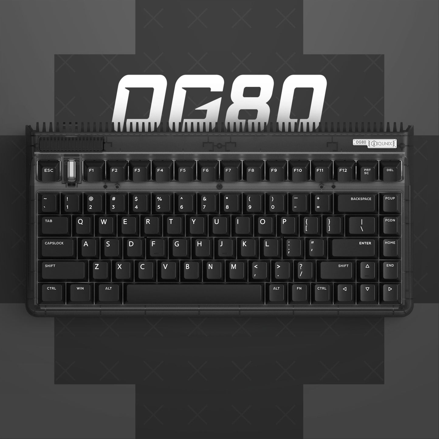IQUnix OG80 Côté mécanique sans fil côté foncé