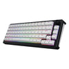 Hator skyfall sans fil, clavier de jeu (noir, disposition américaine, hator aurum sterling, 65 %, RVB, ABS double injection, échange à chaud, Bluetooth USB-C 2,4 GHz)