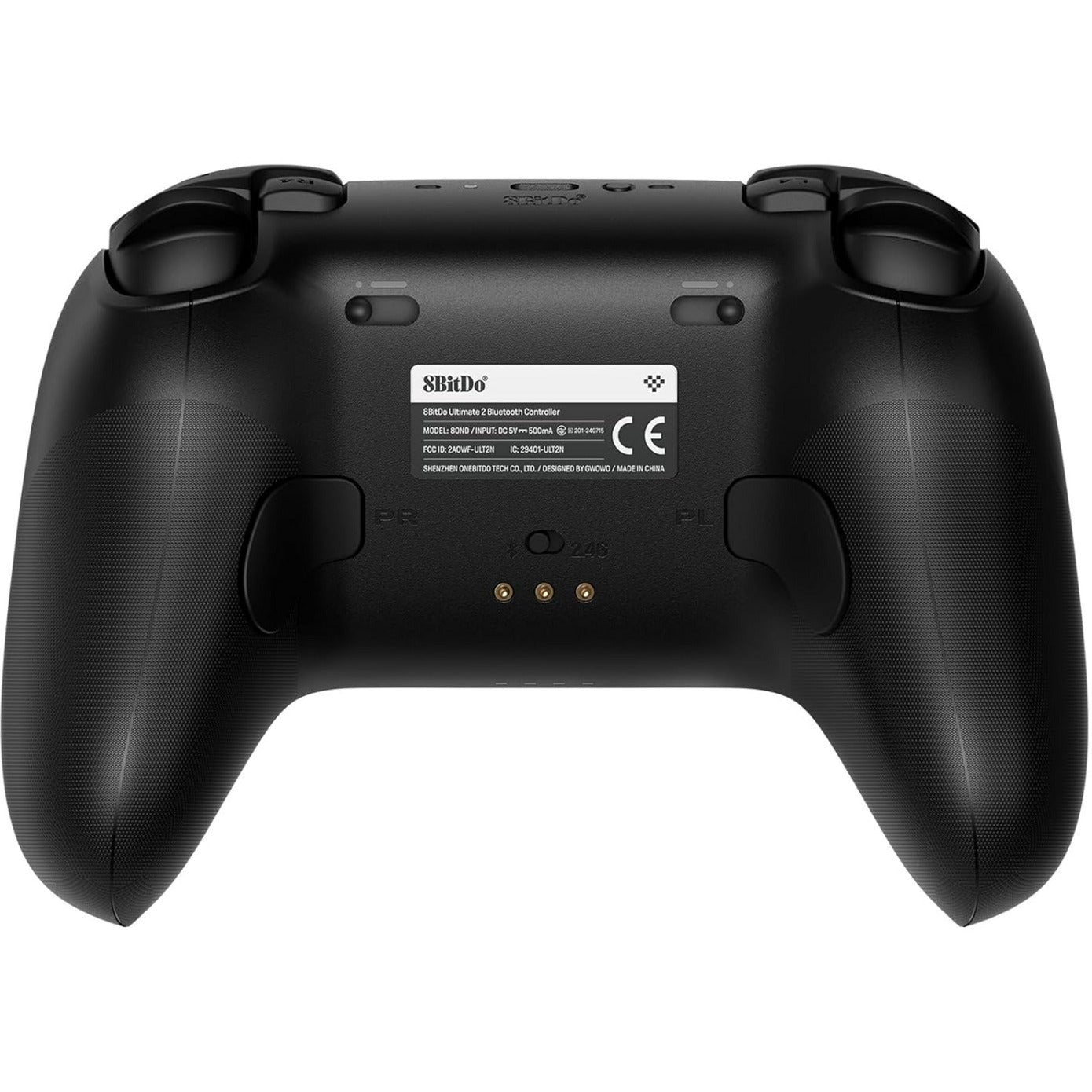 Contrôleur Bluetooth 8bitdo Ultimate 2 (noir, PC, commutateur 2, Bluetooth USB-C 2,4 GHz)