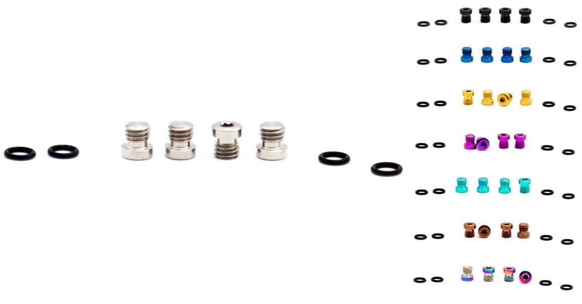 Jeu de vis en titane Oak Components pour sram bleedport dot (4 pièces)