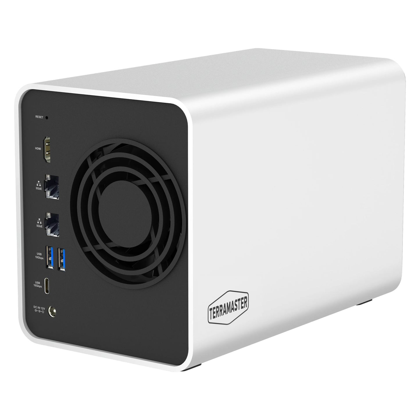 Terramaster f2-425 plus nas (blanc, 2x 5GBe, HDMI, USB)
