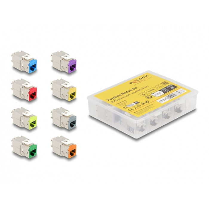 Module Dellock Keystone RJ45 Jack à LSA Cat 6A Tolfree