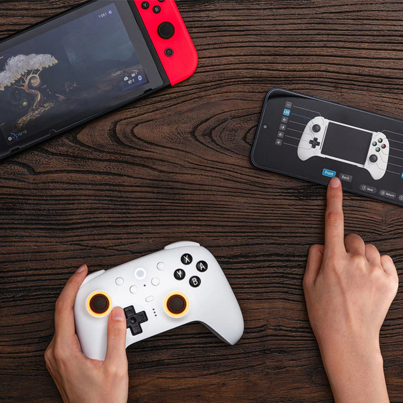 Contrôleur Bluetooth 8bitdo Ultimate 2 (noir, PC, commutateur 2, Bluetooth USB-C 2,4 GHz)