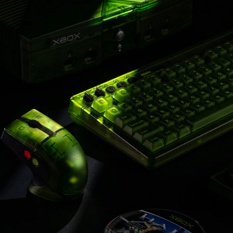 Souris rétro r8 8bitdo - édition Xbox (vert, 50 - 26 000 dpi, Bluetooth USB-C 2,4 GHz)