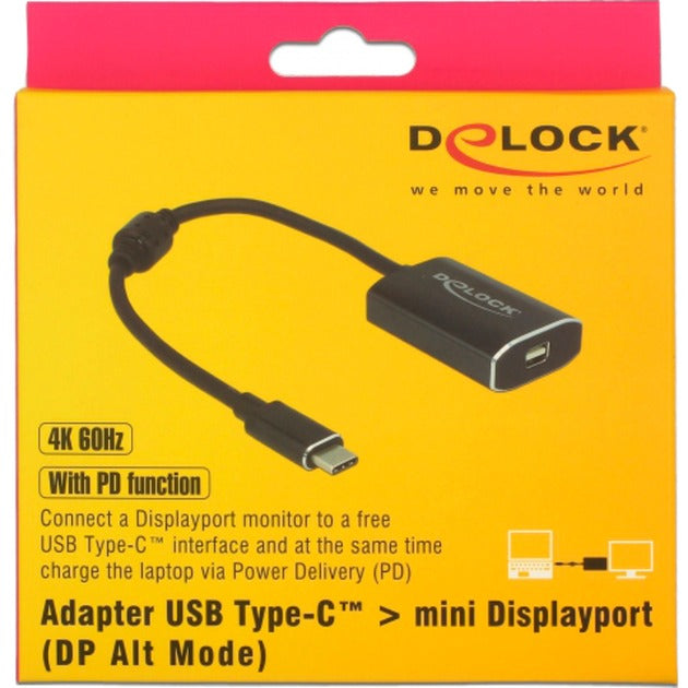Dellock USB-C (mâle)> Mini Displayport (femme) avec PD FU