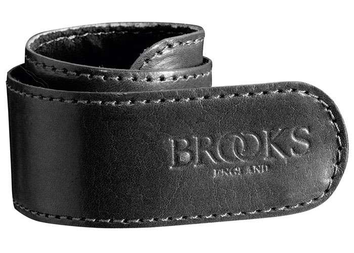 Brooks Broekklem en cuir noir