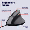 Souris ergonomique Trust bayo ii (noir, 800 dpi - 2 400 dpi)