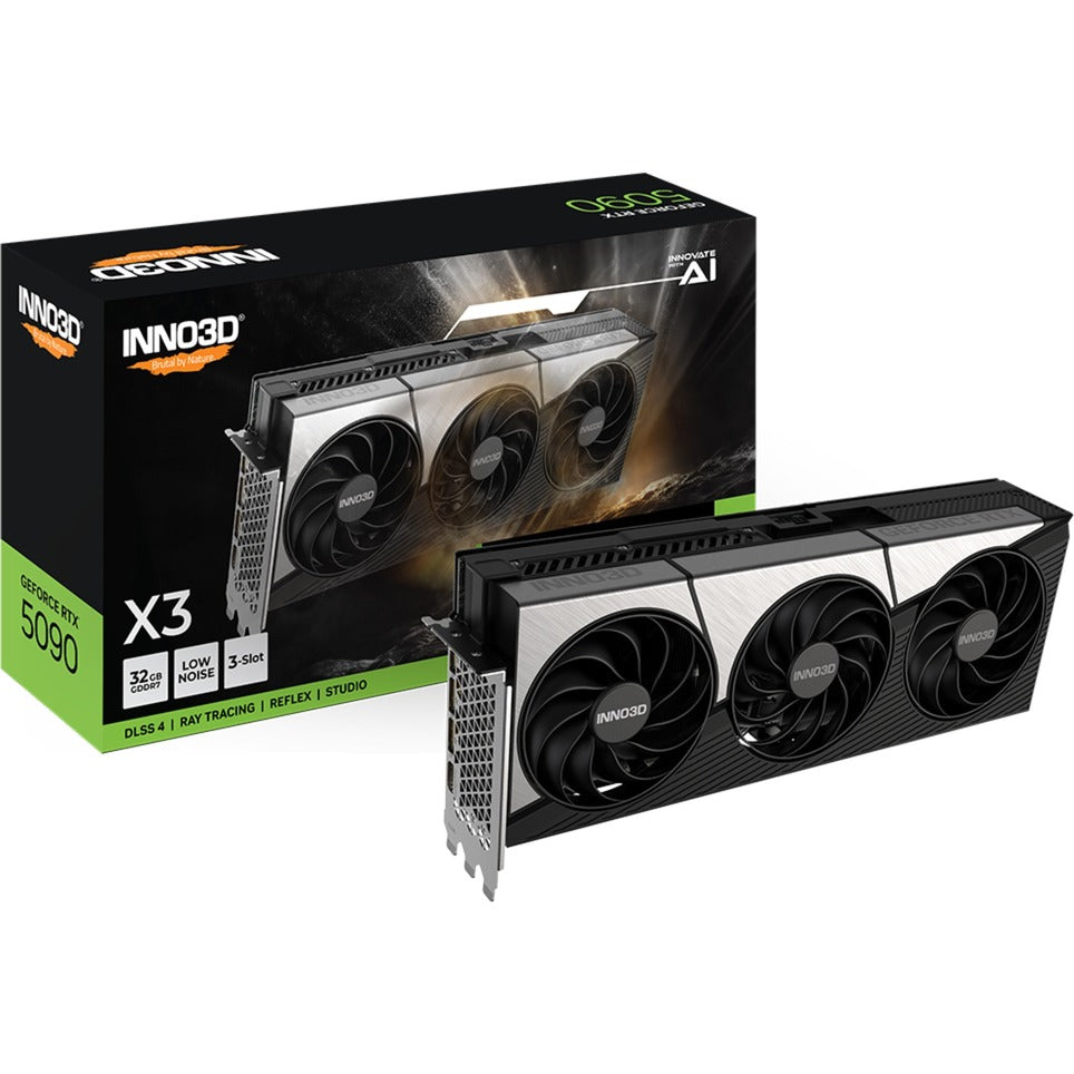Carte graphique Inno3d geforce rtx 5090 x3 (dlss 4, 3x port d'affichage, 1x hdmi 2.1)