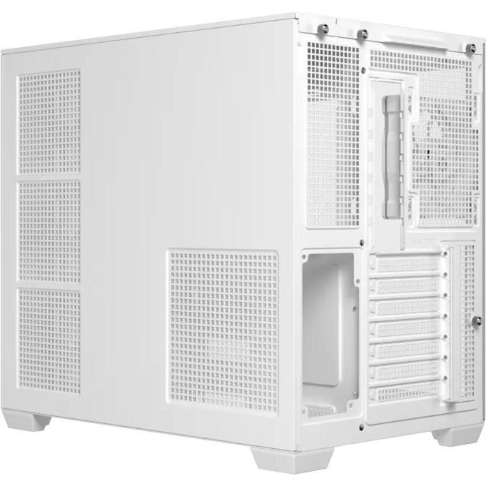 Boîtier tour midi Asus a32 plus (blanc | 2x USB-A | 1x USB-C | RVB | verre trempé)