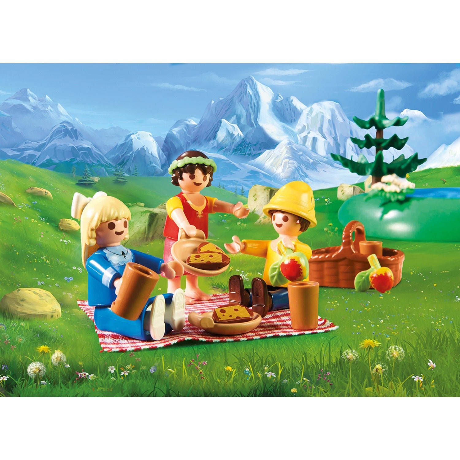 Playmobil 70254 Heidi, Klara et Peter au lac