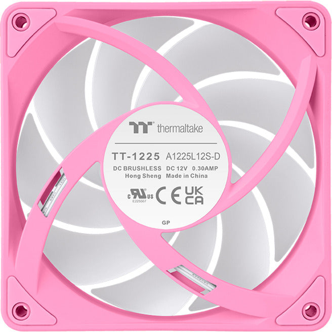 Thermaltake ct120 ex argb sync ventilateur de refroidissement pour PC rose (pack de 3 ventilateurs) ventilateurs de boîtier (rose, 3 pièces, 120 x 120 x 25 mm, pwm)