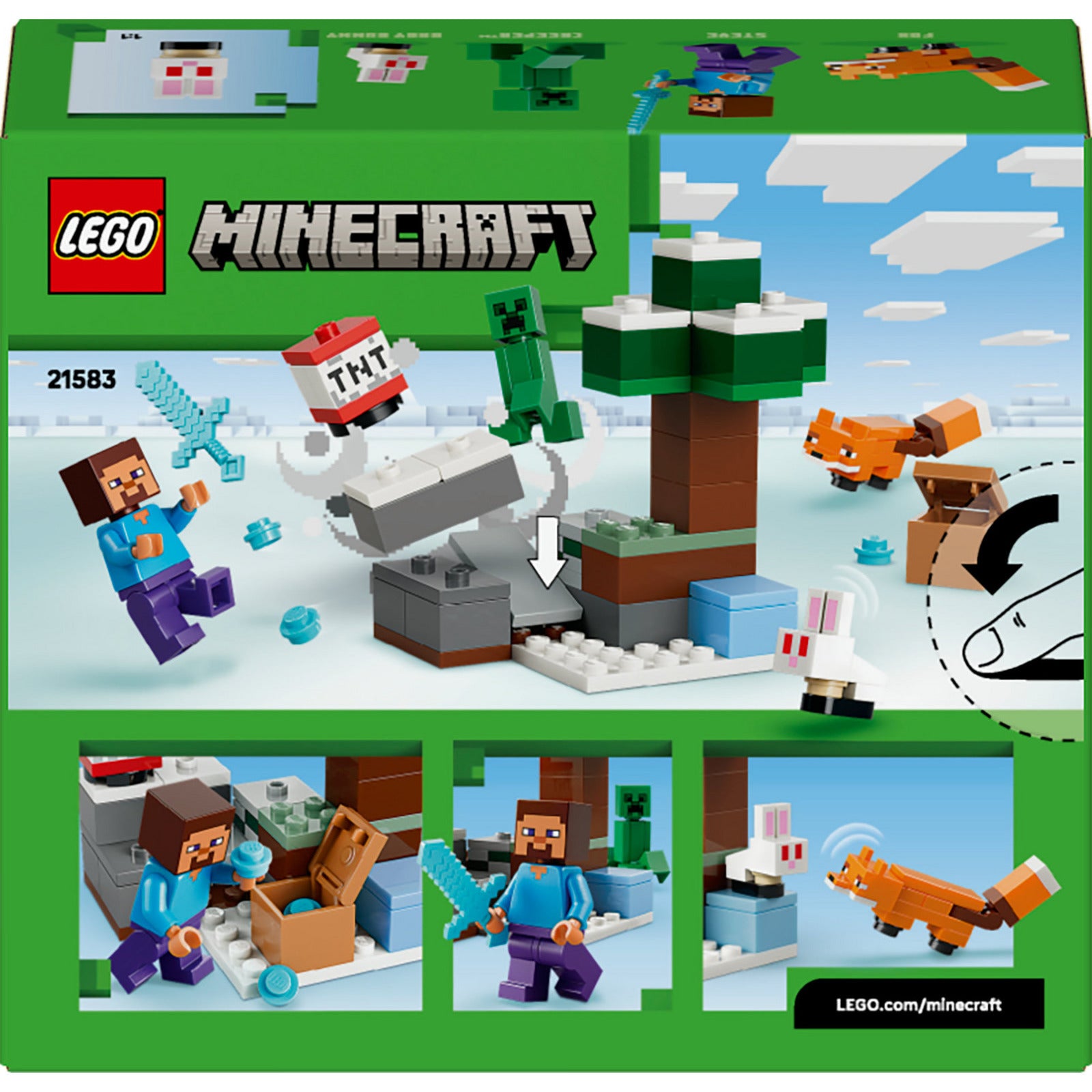 LEGO Minecraft 21583 L'aventure de Steve Taiga